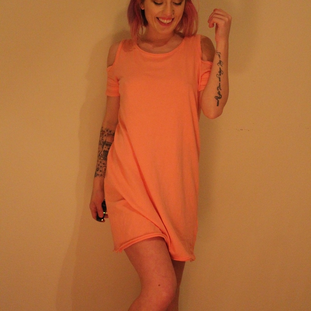 Pink T-Shirt Dress